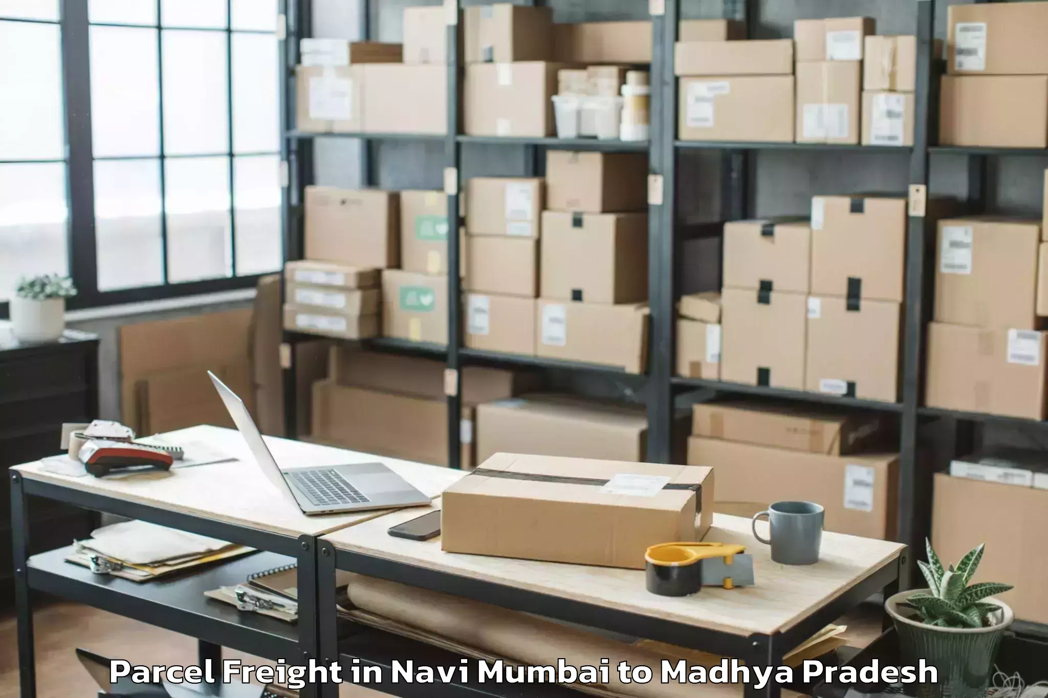 Leading Navi Mumbai to Badnawar Parcel Freight Provider